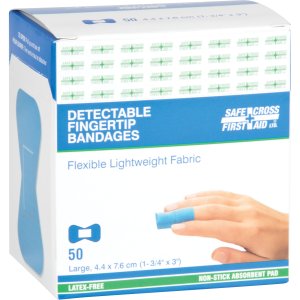 Product: DETECTAB METAL FABRIC DRESSING 1-3/4 X 3 INCHES 50/BOX