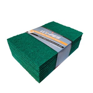 Product: GREEN SCOURING PADS - 10 PIECES PER PACK