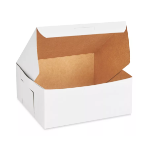 WHITE CAKE BOX - 6X6X2.5 - 500/CS