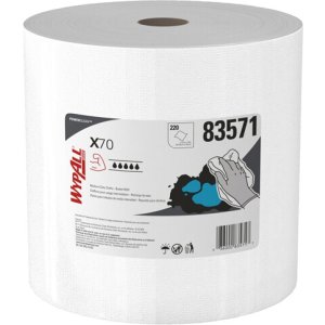 Product: WYPALL X80 CLOTH 83571 WHITE - 220 SHEETS/ROLL