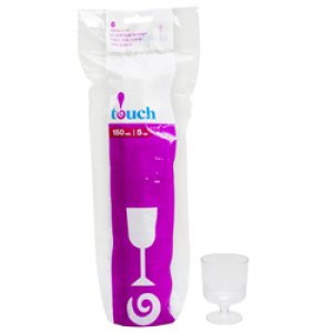 Product: WINE GLASS CLEAR PLASTIC 5OZ 6/BAGS 24 BAGS/CS
